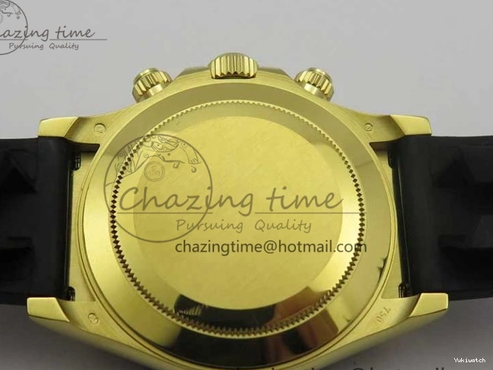 on V3 Strap Extra 1:1 116518 SS Black Strap) YG Dial 904L (Free Case Edition Noob SA4130 White Best Daytona Plated Rubber 1229